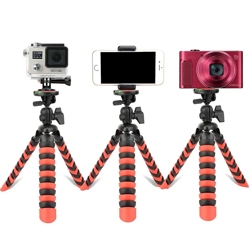 Гибкий сверхмощный мини штатив Octopus для iPhone Android Gopro Штатив путешествий DSLR