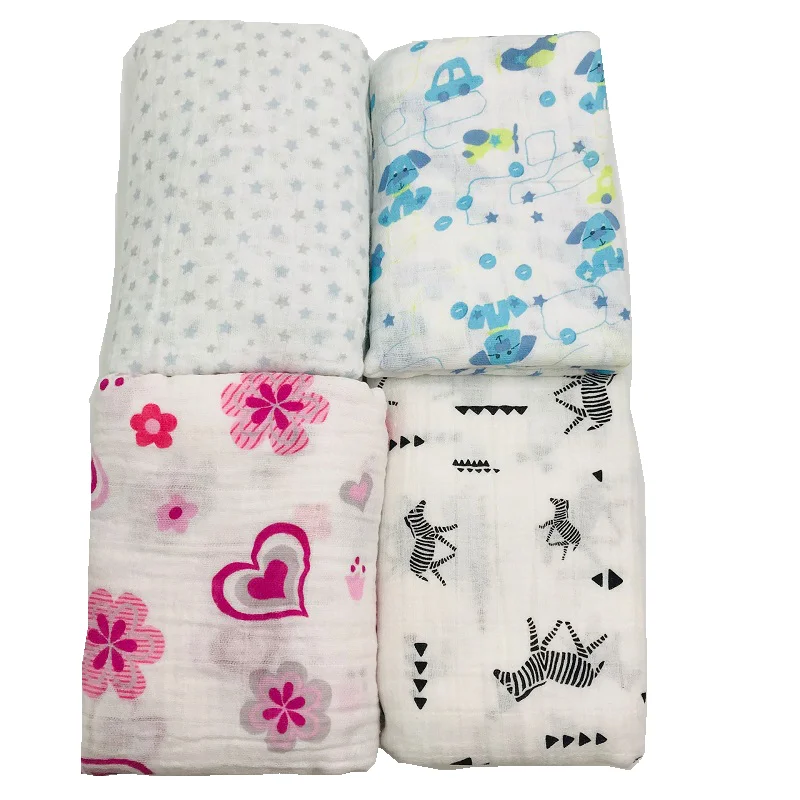 100% хлопок муслин детское Одеяло пеленка обертка для новорожденных лучше мягкие