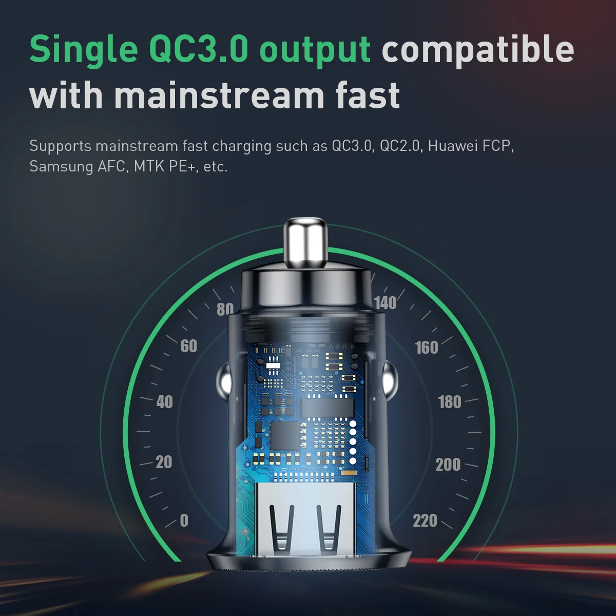 Baseus mi ni USB Автомобильное зарядное устройство Quick Charge 3,0 Автомобильное зарядное устройство для телефона для Xiaomi mi samsung iPhone QC3.0 QC Быстрая Мобильная Автомобильная зарядка