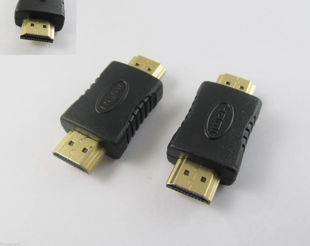 2 шт. Золото 1080P HDMI папа к мужчине M/M муфта пол HDTV удлинитель адаптер