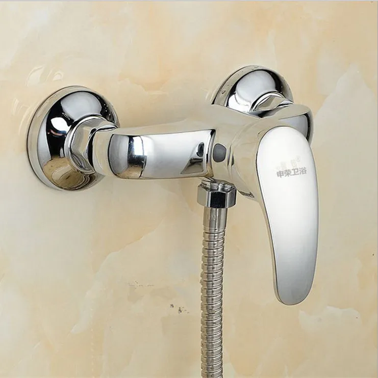 Бесплатная доставка новинка 2015 полированный хром смеситель для душа в ванной
