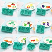 vegetables fruit fondant silicone mold cake decorating tools grape peas pumpkin sugarcraft cake mold chocolate moulds for baking