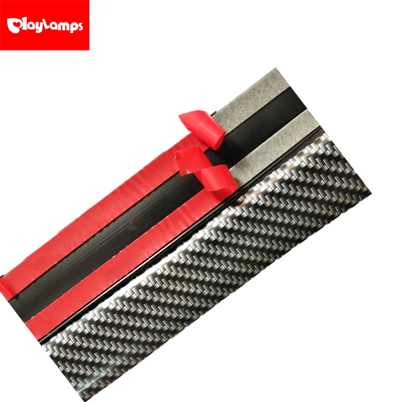 Автомобильный Стайлинг протектор порога из углеродного волокна молдинговая