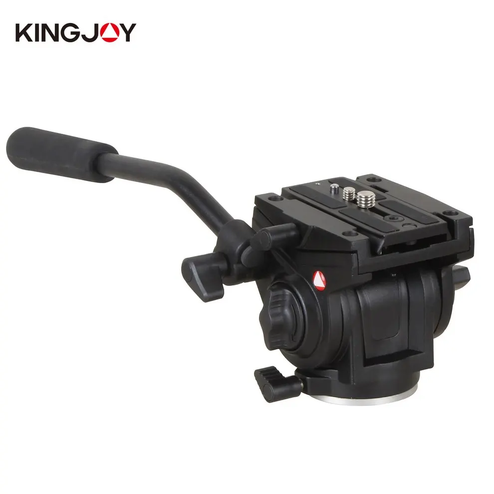 Kingjoy VT-3510 штатив головка из алюминиевого сплава жидкости демпфирующая головка для DSLR камеры с UNC 1/" 3/8" резьбовой штатив аксессуары