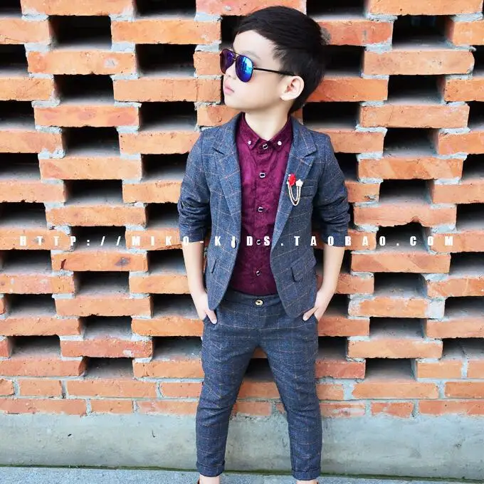 Boys Blazer &amp pants for party wedding Spring Children's Clothing Sets baby boy sports suit sets kids clothing boys formal suits |