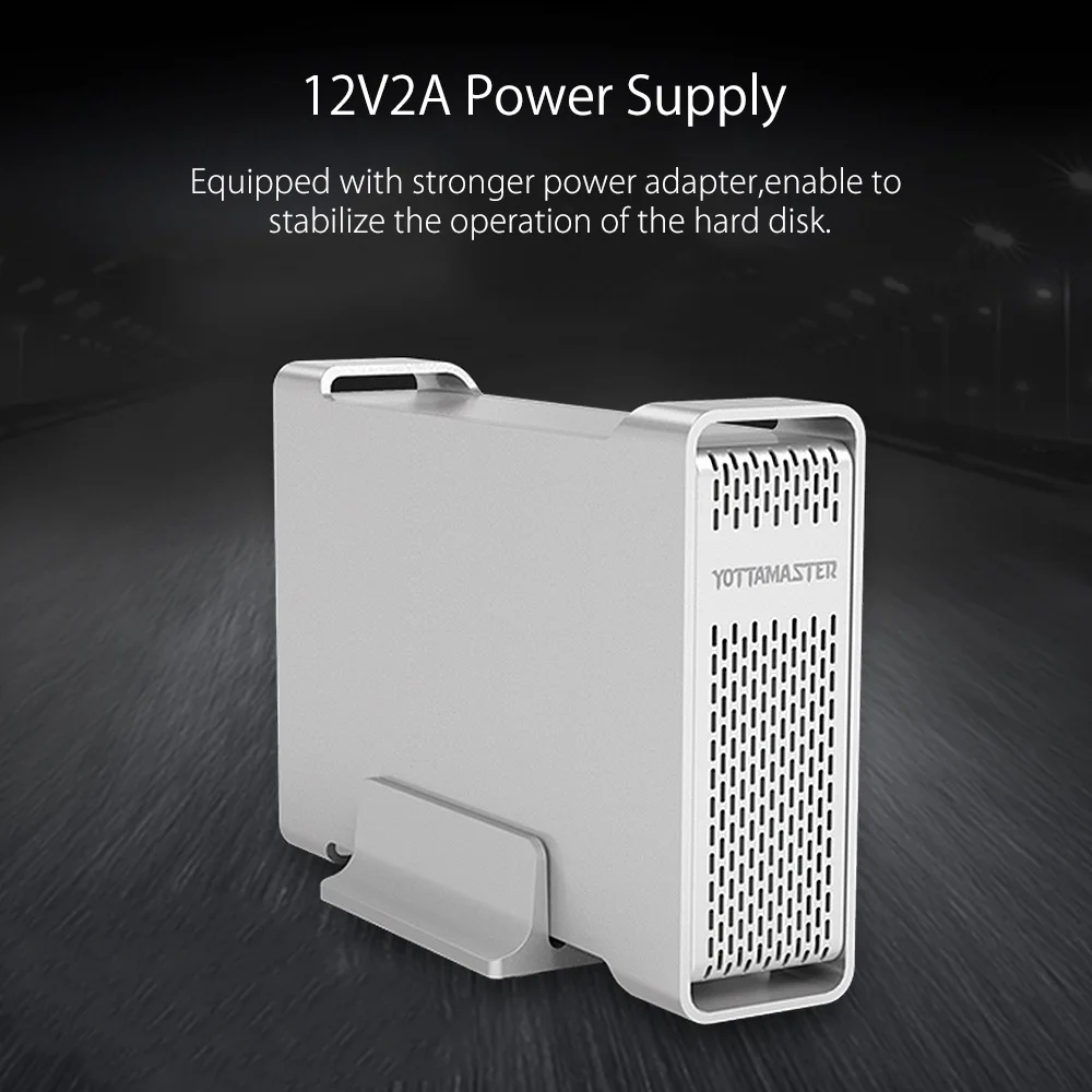Yottamaster D35 высококлассный корпус для жесткого диска type-C на SATA с одним отсеком Внешний чехол для жесткого диска док-станция для 3,5 HDD поддержка UASP 8 ТБ