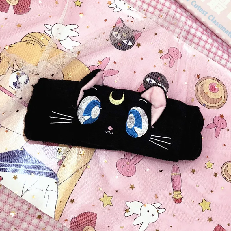 Повязка на голову с вышивкой в виде милых ледяных кошек| |