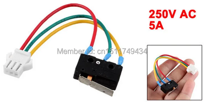 Розетка 3 Pin JST SM Plug короткий рычажный микропереключатель для водонагревателя 20