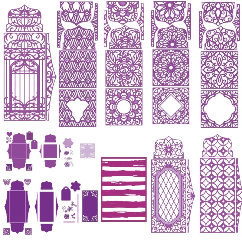 Dimensional Box Frame Metal Cutting Dies Stencils For DIY Scrapbooking Decoration Embossing Supplier Paper Card Craft Die Cut
