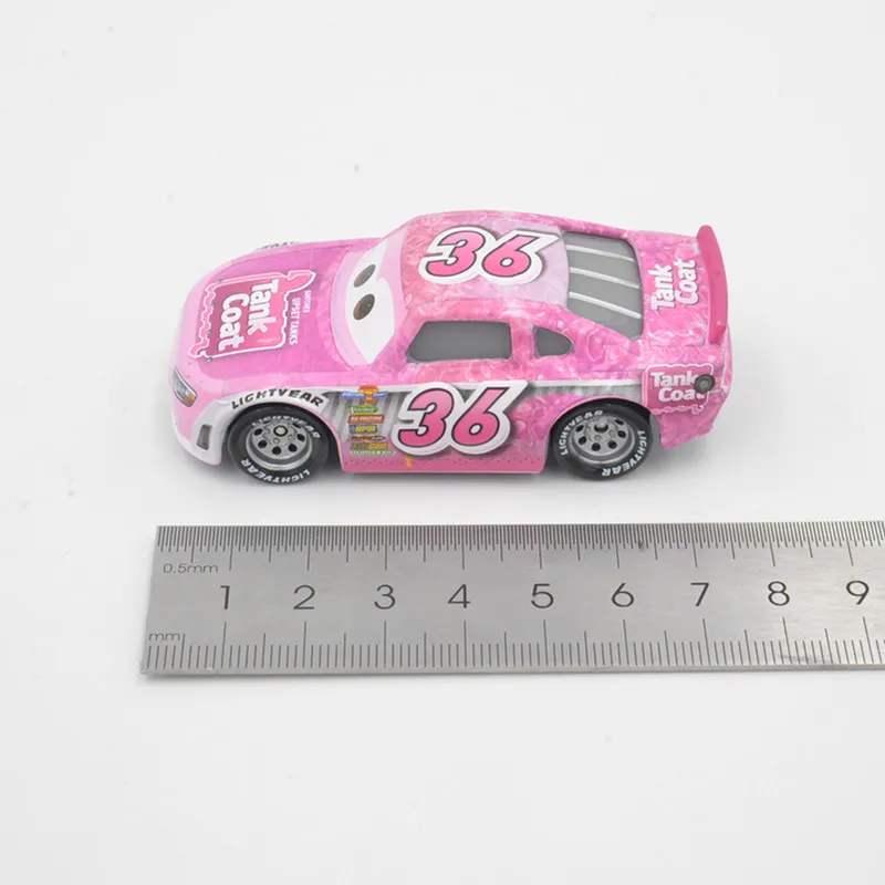 Disney Pixar Cars, новинка, 2 шт., Молния Маккуин, № 36, Mack Truck& Racer, литье под давлением, металлический сплав, модель, фигурки, игрушки, подарки для детей