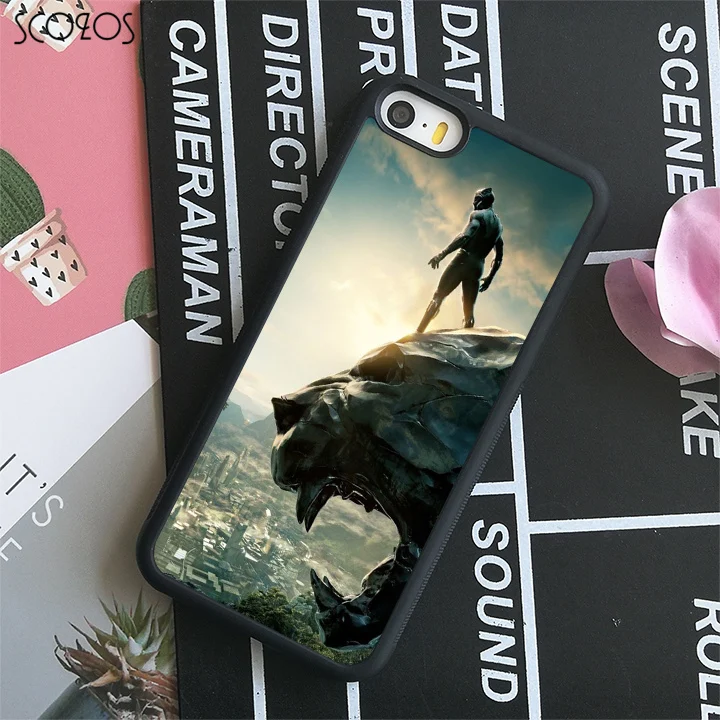 SCOZOS Черная пантера (23) чехол для Телефона iphone X 4 4S 5 5S Se 5C 6 6s 7 8 и плюс plus # C182 |