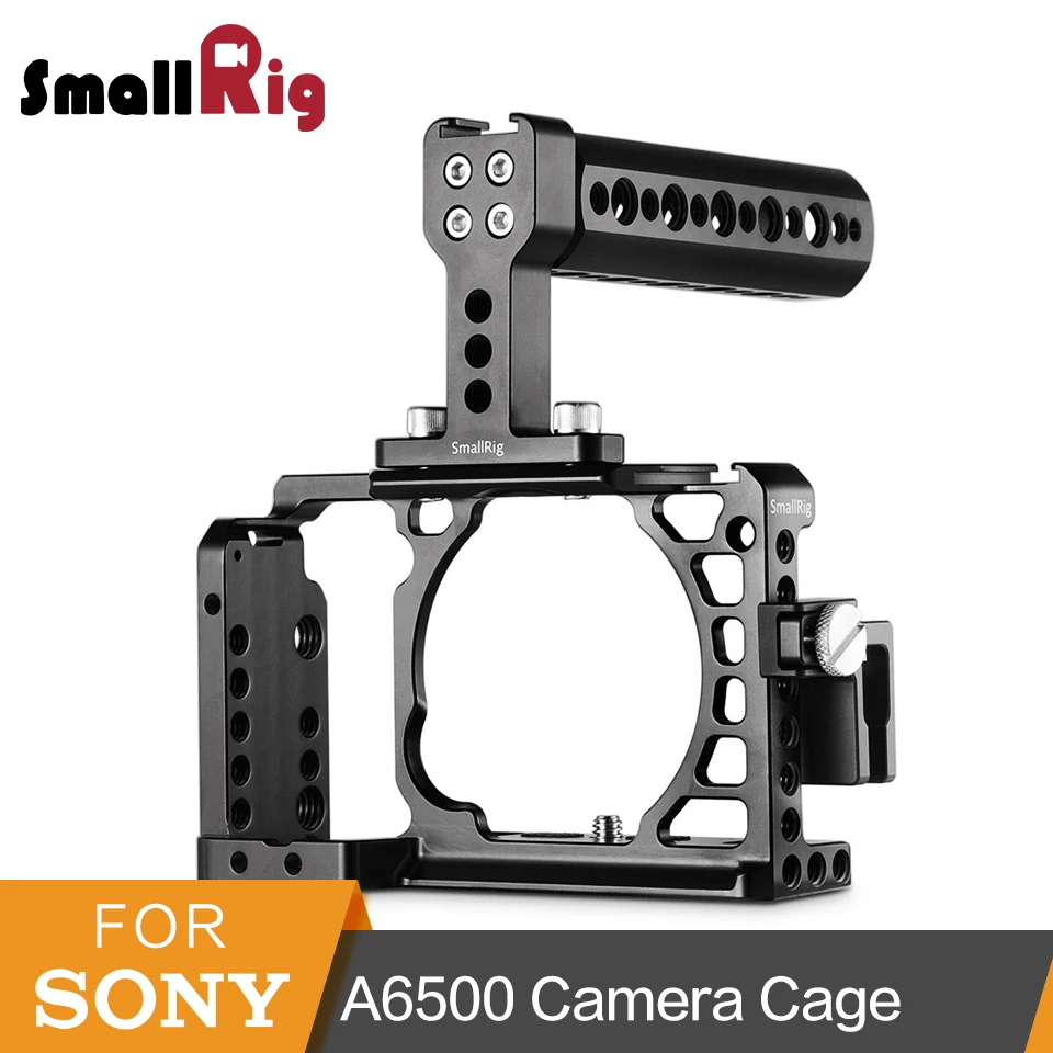 SmallRig Защитная клетка для камеры a6500 с верхней ручкой+ HDMI кабель зажим для sony A6500/A6300 Dslr клетка установка-1968