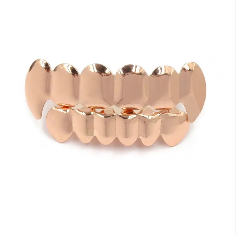 BOAKO хип-хоп золотые зубы Grillz набор топ и низ грили зубной рот в стиле Панк шапки