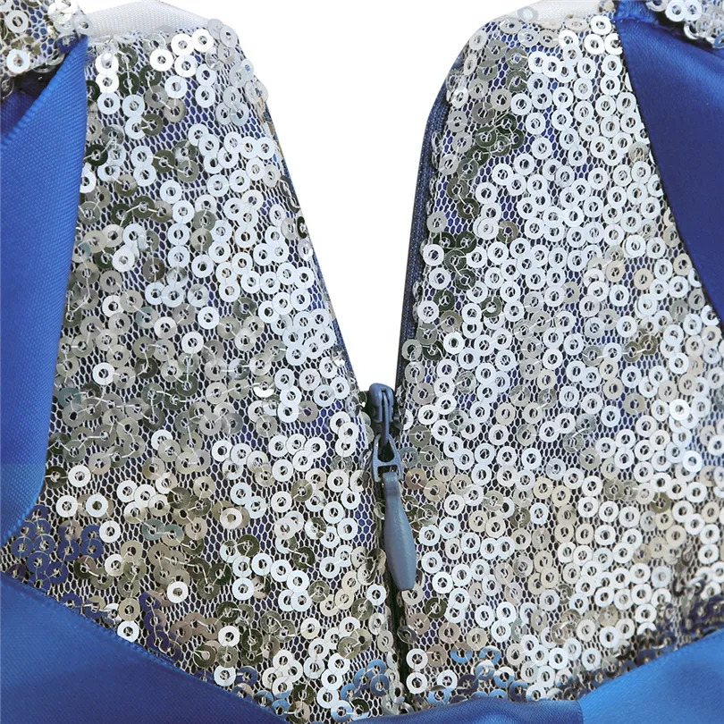 Официальное Платье для девочек с голубыми цветами и лепестками Пышные свадебные