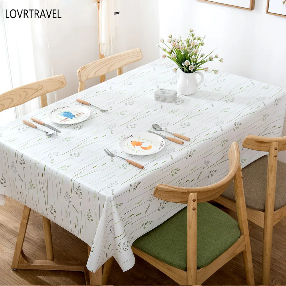 LOVRTRAVEL 2017 PVC Lattice Birdie Pattern Print Table Cloth Rectangular Tablecloth Nappe Cover Kitchen Home Decor | Дом и сад