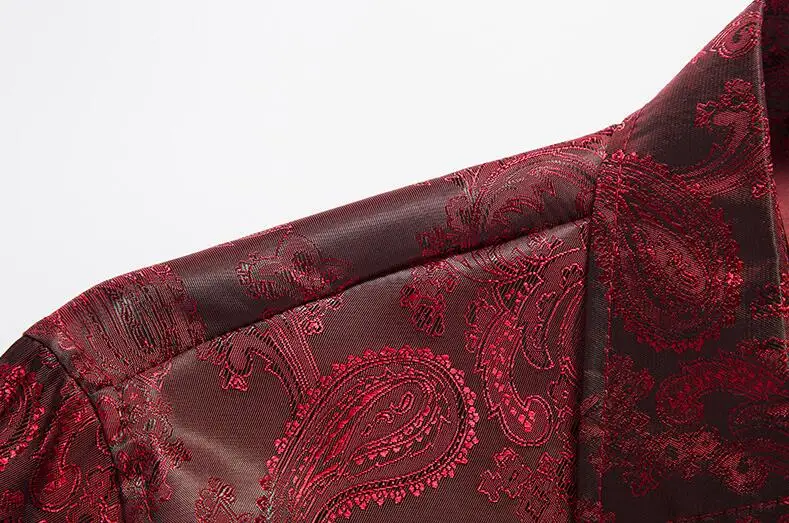 Рубашка мужская Глянцевая с длинным рукавом приталенная пикантная для сцены