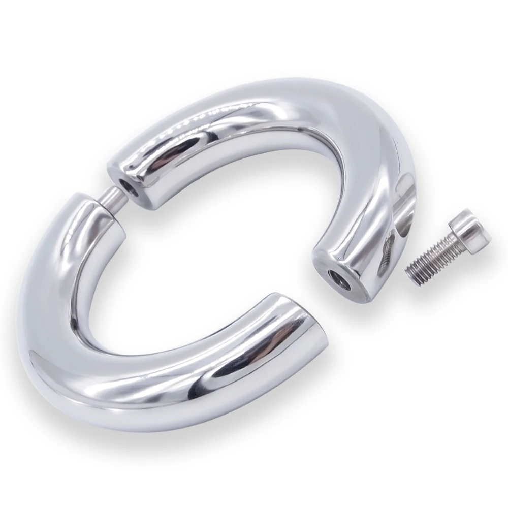 Съемное кольцо для пениса DOMI 5 размеров секс игрушки из нержавеющей стали шар с