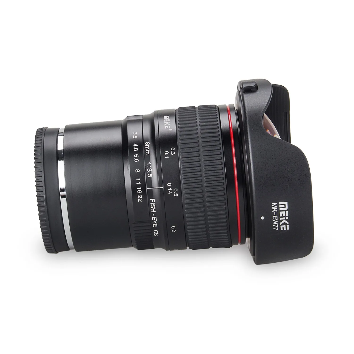 Meike 8 мм f/3,5 широкоугольный объектив рыбий глаз для Panasonic/Olympus беззеркальная камера монтируемая камера видеонаблюдения микро 4/3 крепление с APS-C
