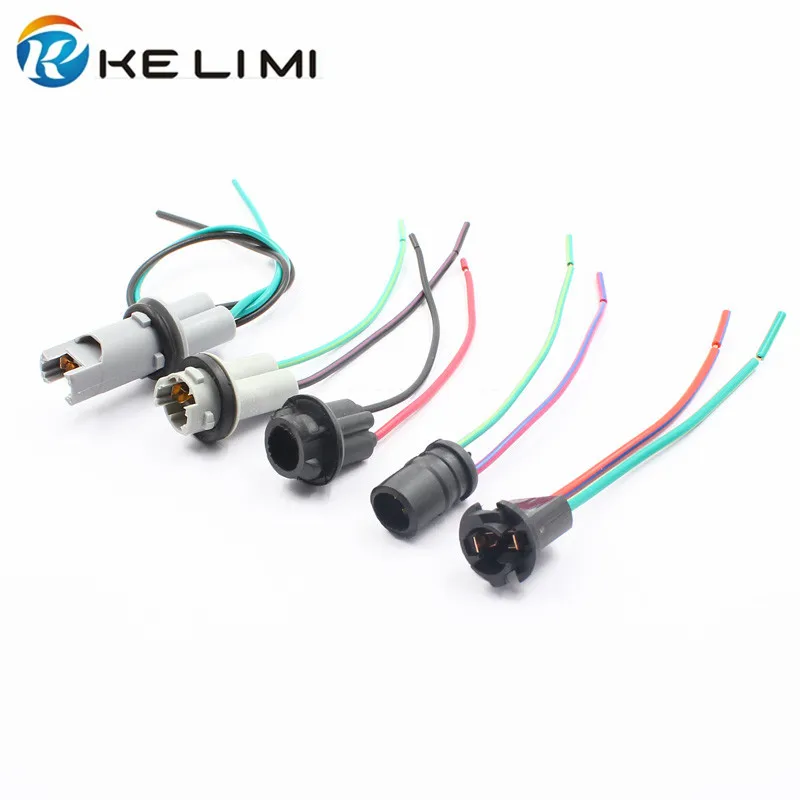 Kelimi T10 W5W 194 168 T15 светодиодный держатель лампы разъем Предварительно проводной t10 лампы адаптер(10 шт
