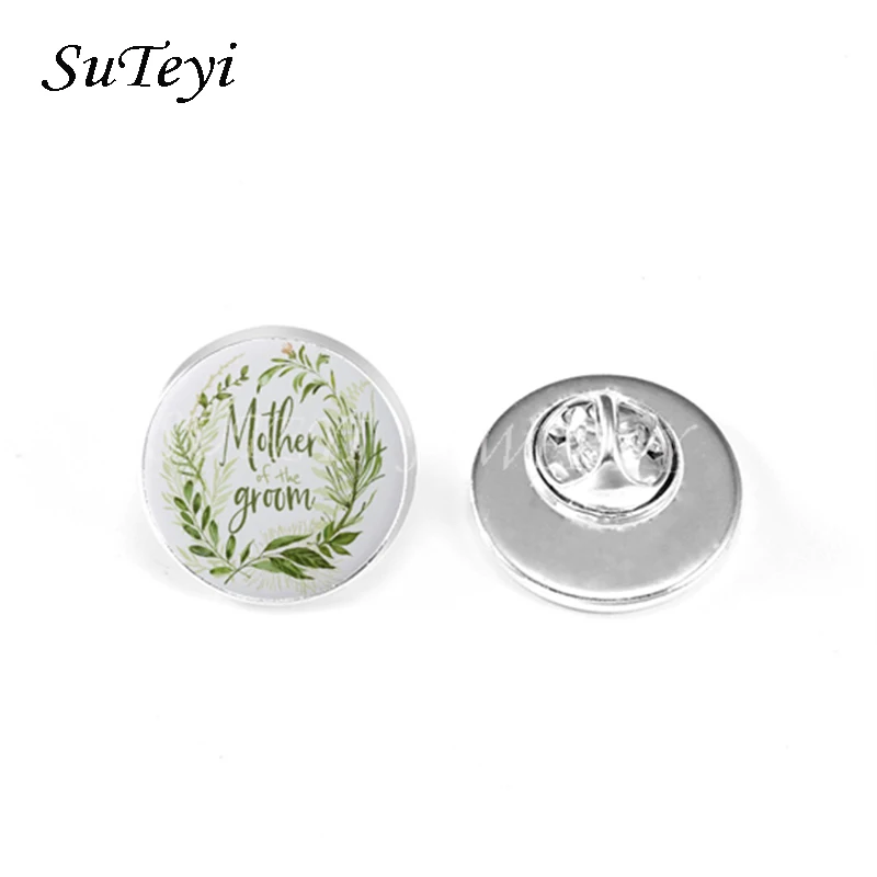 Классические броши SUTEYI Я люблю мою маму искусство в виде букв цветов для женщин и