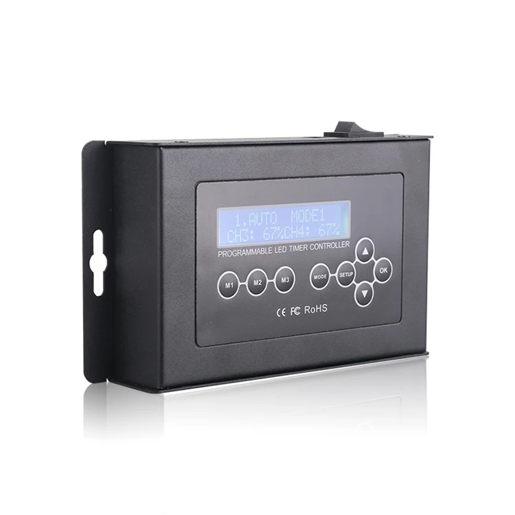 DC9V постоянное напряжение 4 канала регулировка яркости DMX512 Выход программируемый DMX512 таймер диммер контроллер светодиодный освещение