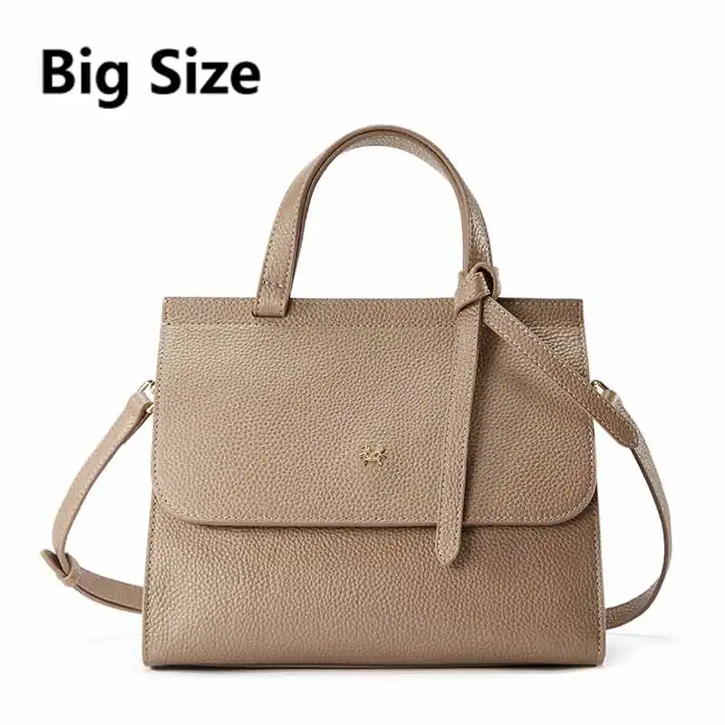 Khaki Big EMINI HOUSE сумка из натуральной кожи с бабочкой роскошные сумки женские сумки дизайнерские сумки через плечо для женщин сумка на плечо 2 размера - Цвет: Khaki Big