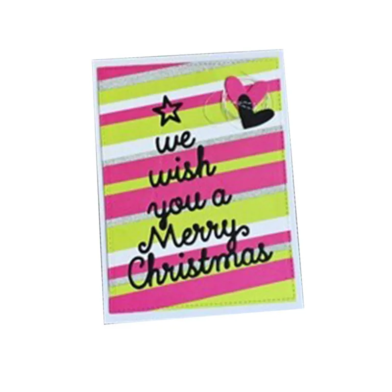 DiyArts штампы письмо Скрапбукинг металлические резные Рождество для изготовления