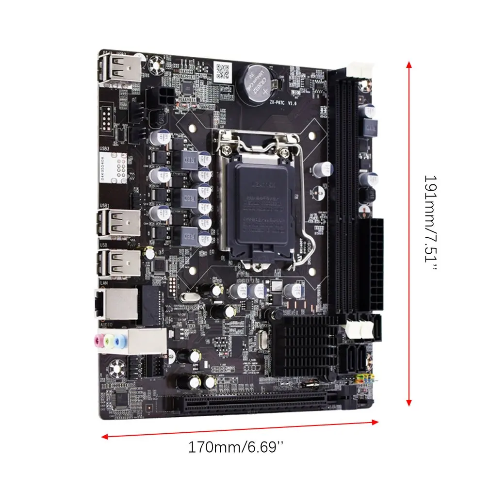 Материнская плата P67 PC LGA1155 для настольного компьютера DDR3 Материнская плата заменена материнская плата H61 B75 материнская плата LGA 1155 Socket 1155 pin Материнская плата