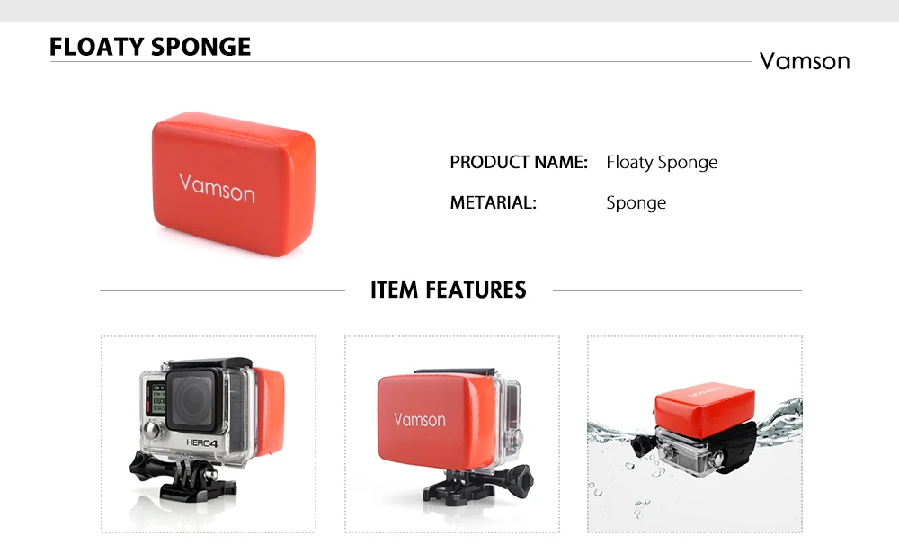 Vamson аксессуары для GoPro Hero 8 7 6 5 нагрудный ремень мотоциклетный зажим Коллекционная коробка для Xiaomi Yi 4K для SJCAM для Eken VS153C