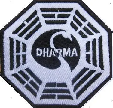 LOST DHARMA ТВ-шоу серии мультфильм нашивка на одежду в виде знака хиппи пришить/гладить на Патч