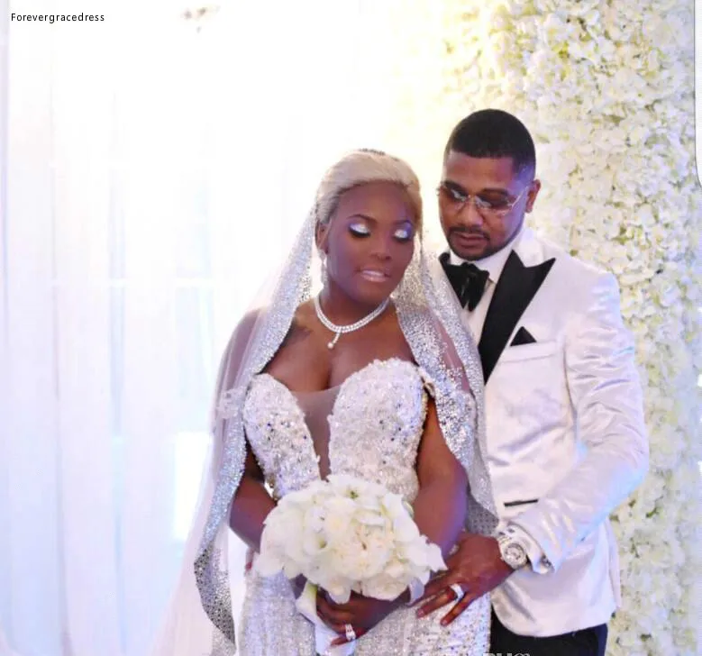 Дешевые сказочные бусы свадебное платье Русалка с открытыми плечами спинки