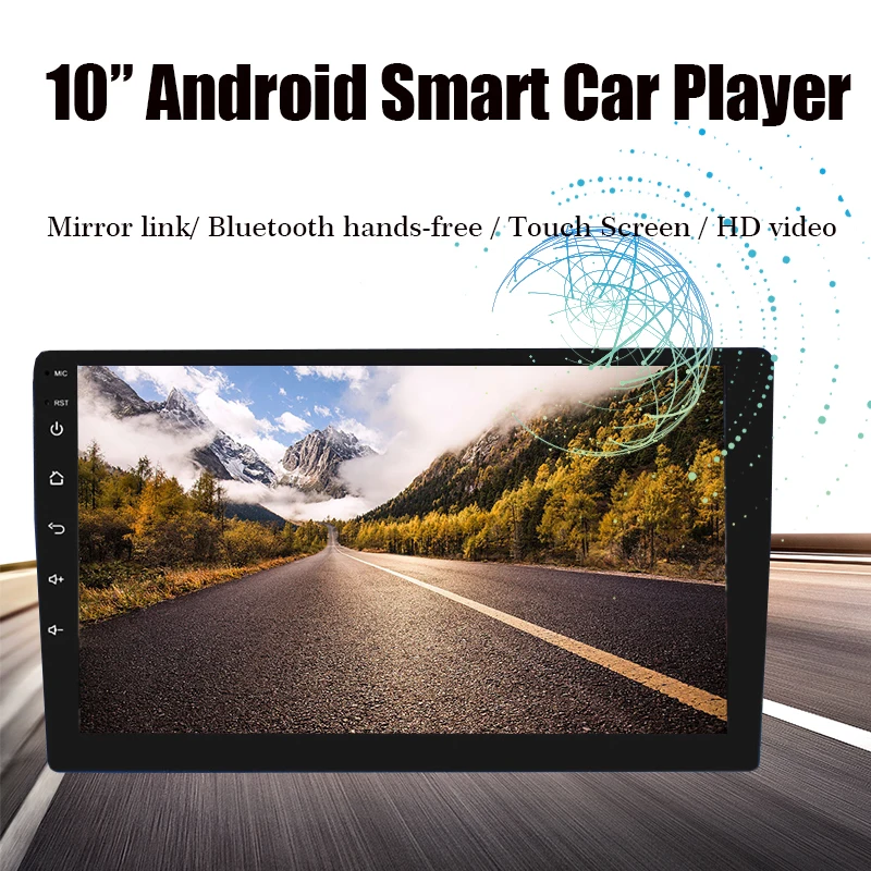 Wifi MP5 Player 2 din 10 inch for Android 8.1 GPS Navigation RAM1G ROM16G Universal Car Radio Auto-video Mirrorlink Smart Radio