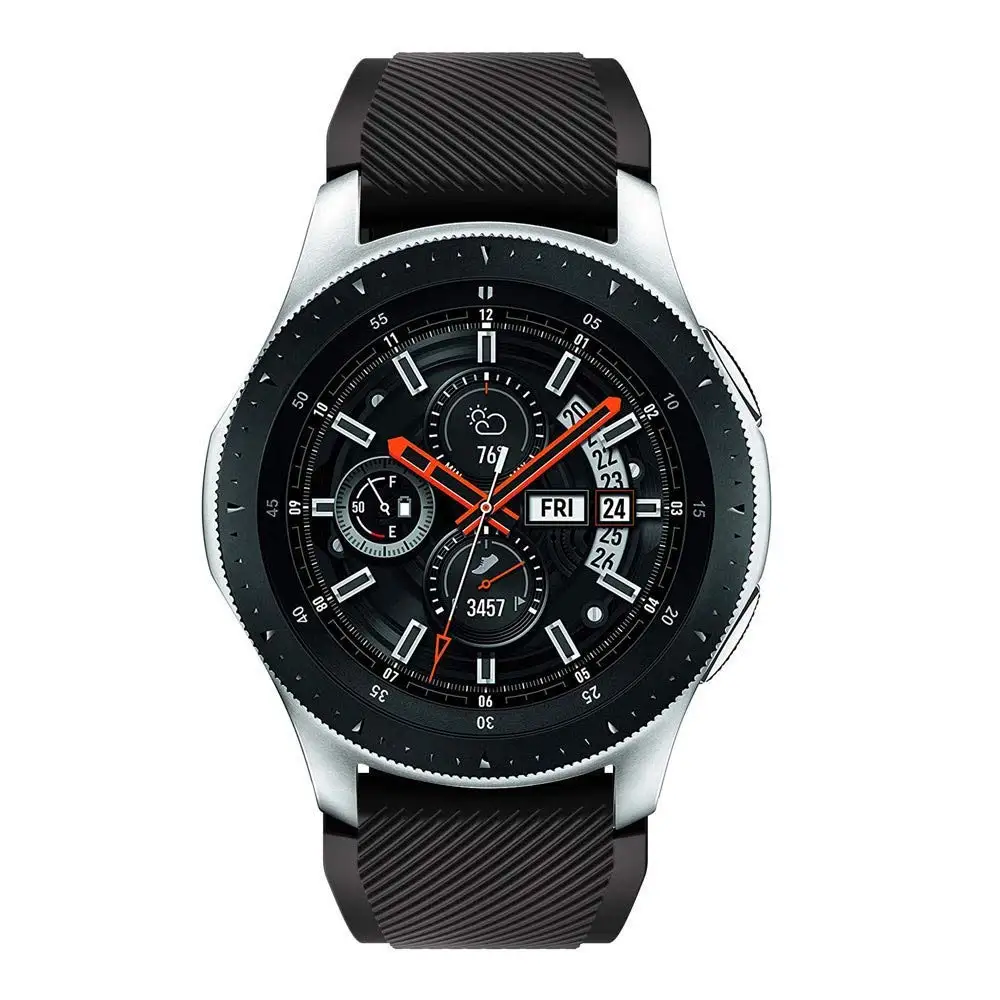JANSIN спортивный силиконовый ремешок для samsung Galaxy Watch 46 мм ремешок для samsung gear S3 Classic/S3 Frontier 22 мм Универсальный браслет