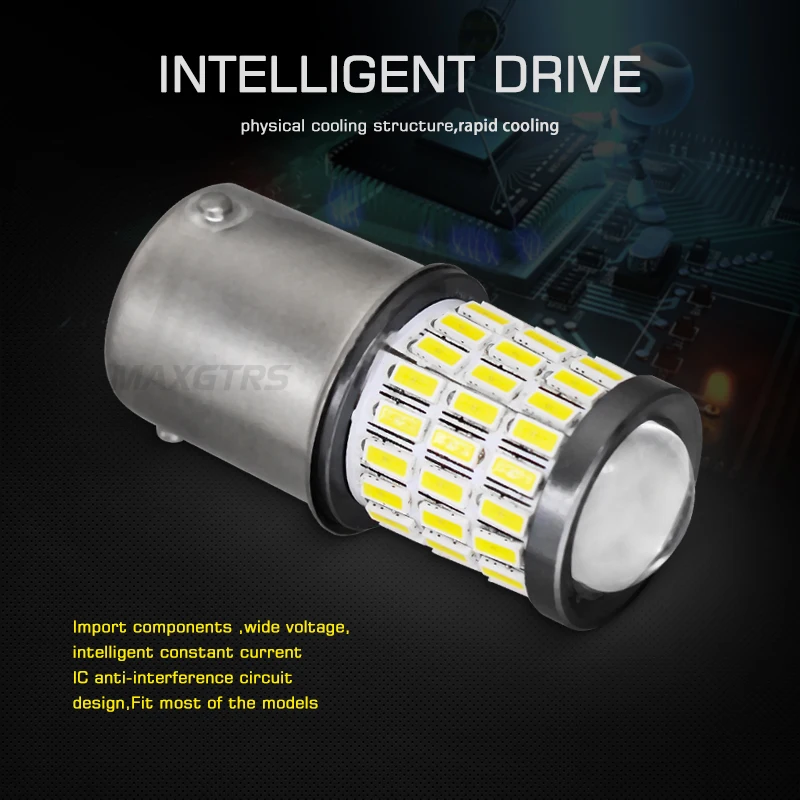 2x PY21W светодиодный BAU15S BA15S BAY15D 1156 1157 4014 SMD 6500K белый Янтарный красный тормозной светильник s задний фонарь DRL Автомобильный задний светильник