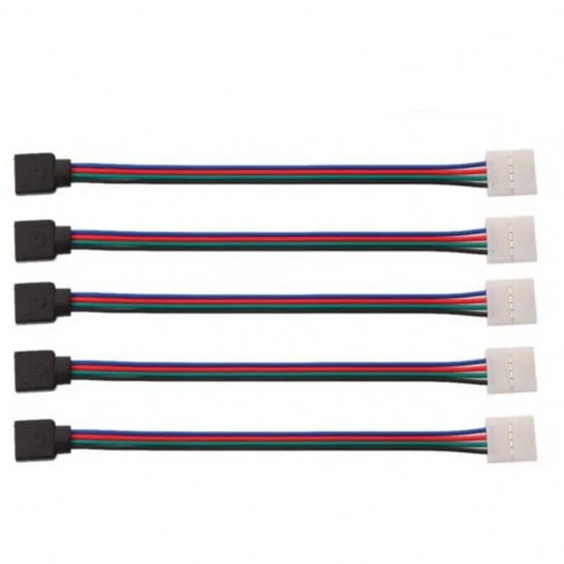10 мм 4 Pin LED RGB Разъем адаптер Кабельный зажим безsolderless разъем 5 шт./лот бесплатная