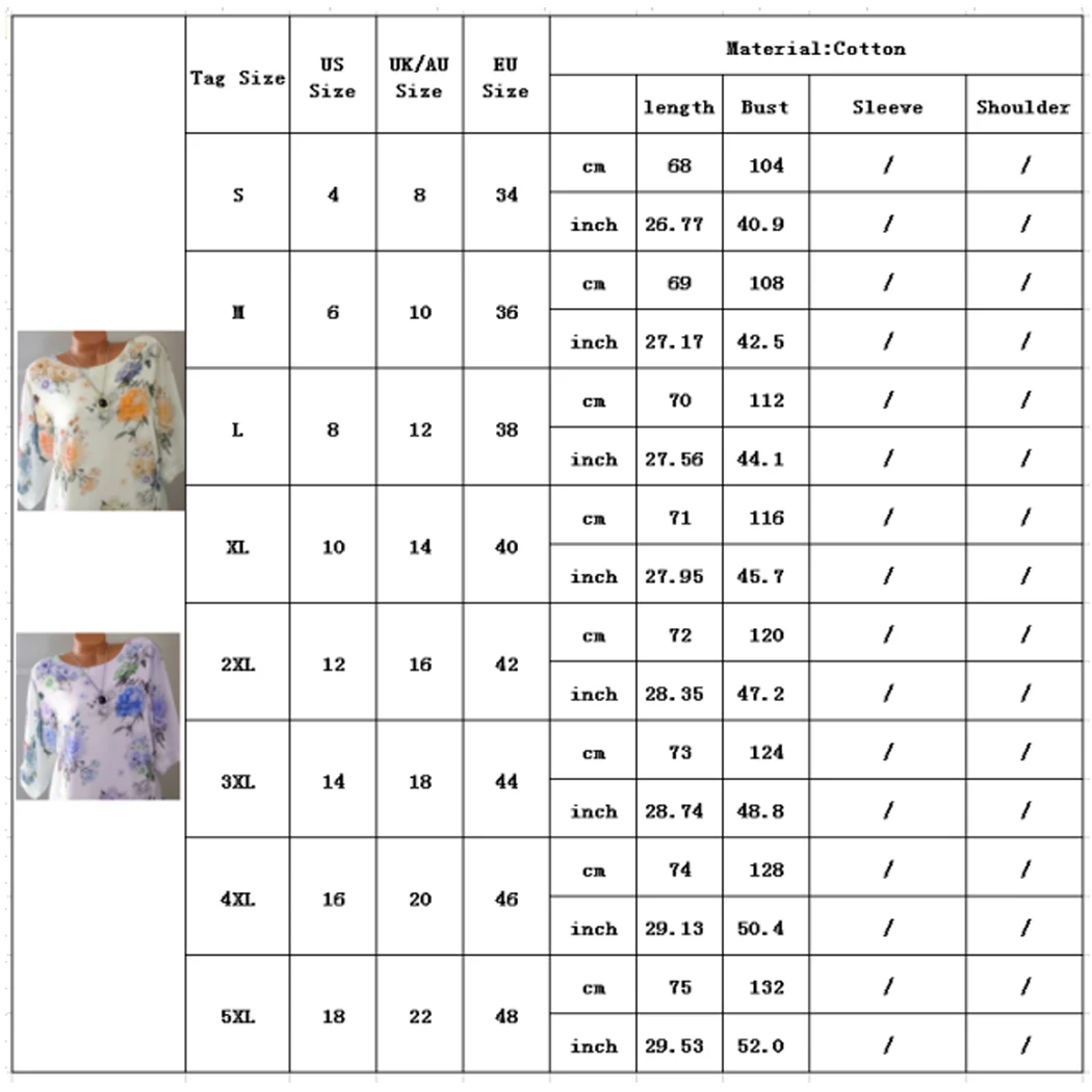 Летние Цветочный Принт Свободные Блузки Плюс Размеры Для женщин рукав &quotлетучая