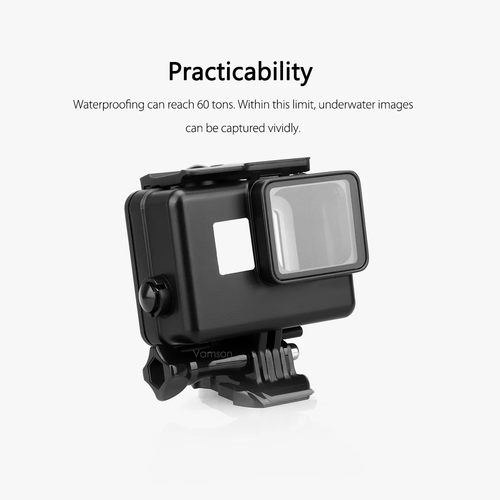 Vamson аксессуары для GoPro Hero 6 5 Дайвинг оболочка 60 м подводный водонепроницаемый