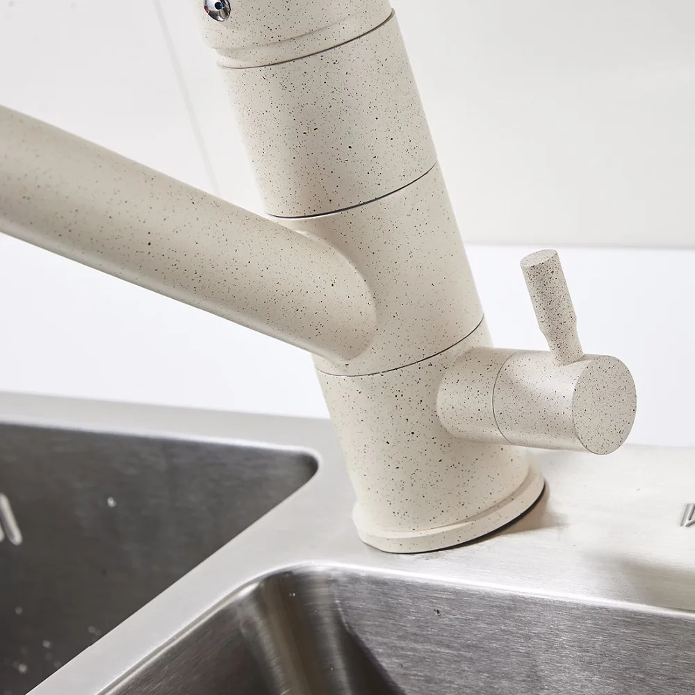 Высококачественный латунный корпус FLG цвета хаки кухонный смеситель для