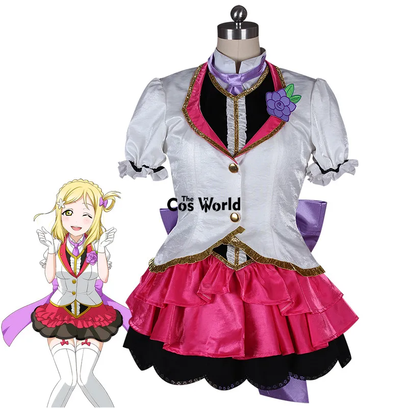 Женский костюм для косплея Love Live Sunshine Aqours серая рубашка-жилет платье Униформа
