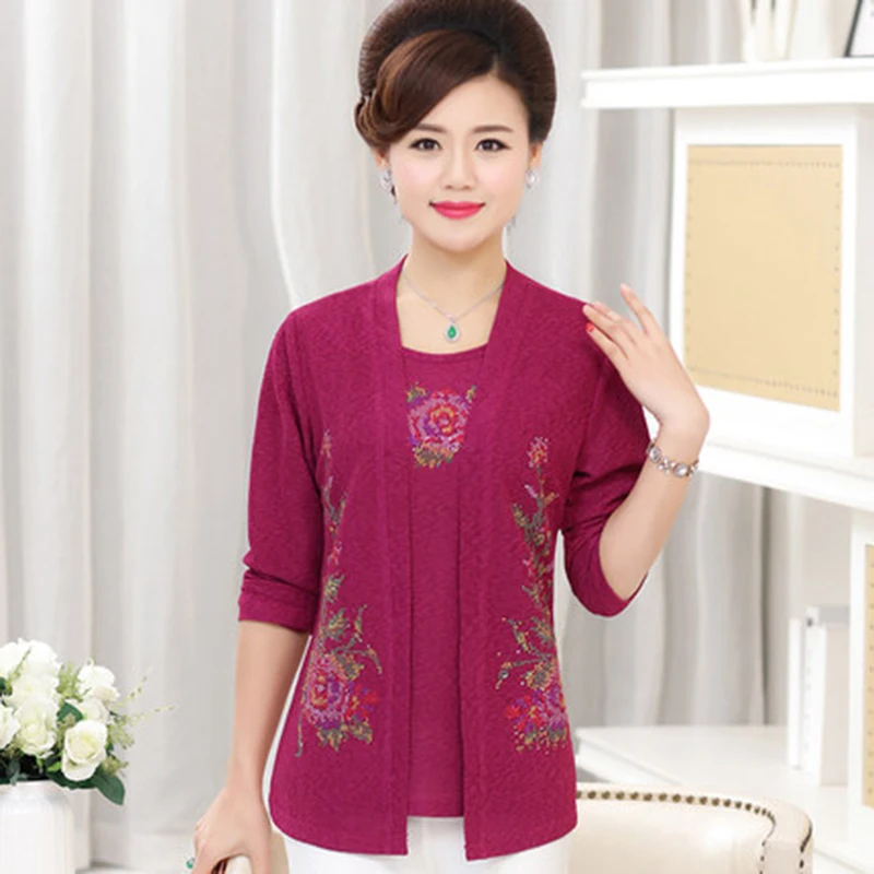 Женские блузки с блестками 2 предмета красный зеленый искусственный