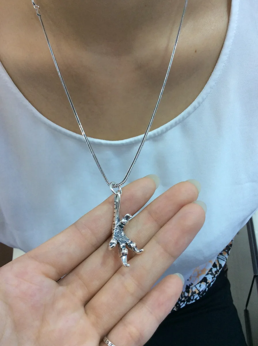 Кулон с орлом на цепочке для мужчин и женщин из серебра 100% пробы|Подвески| |