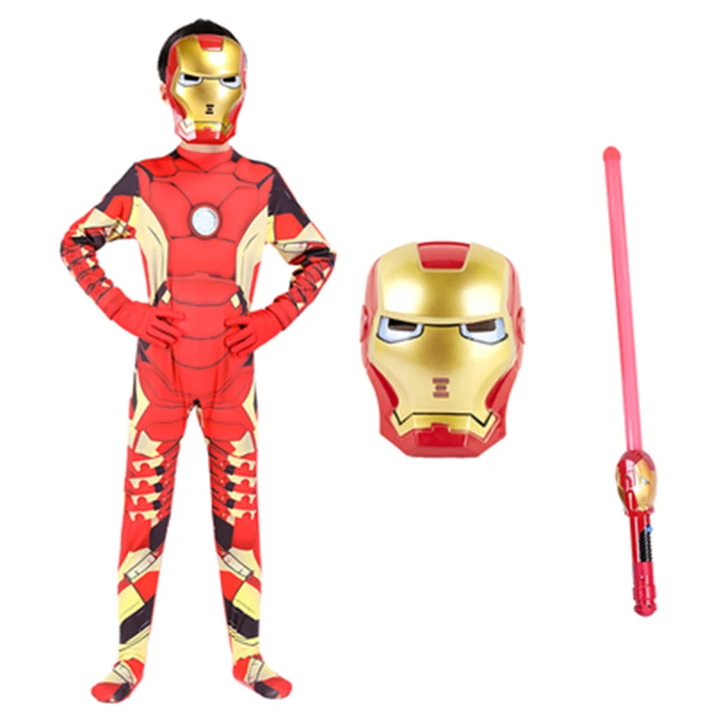 Мстители Железный человек косплей костюмы для детей и взрослых 3DPrinting Superhero