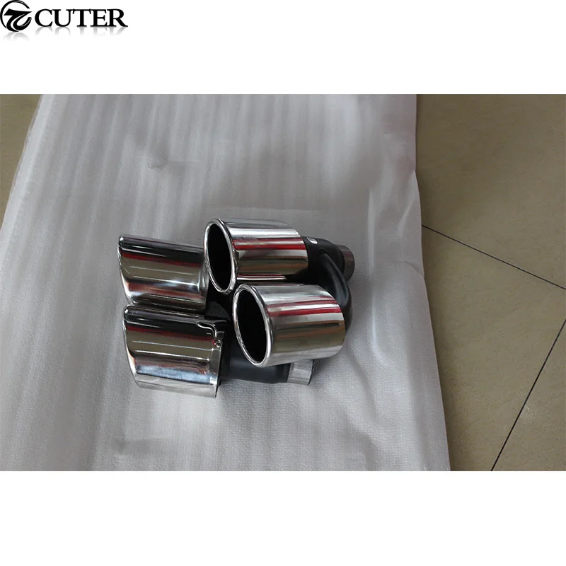 Q5 RSQ5 Rear bumper diffuser lip exhaust pipes For Audi Q5 RSQ5 13-16