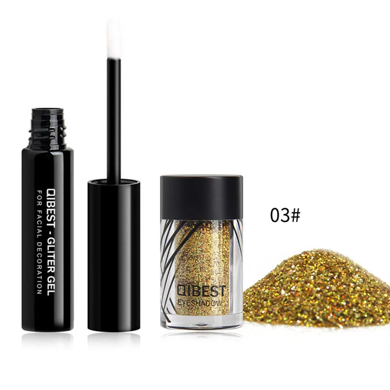 Голографическая палитра теней для век с блестками пудра пигмент блестящие тени