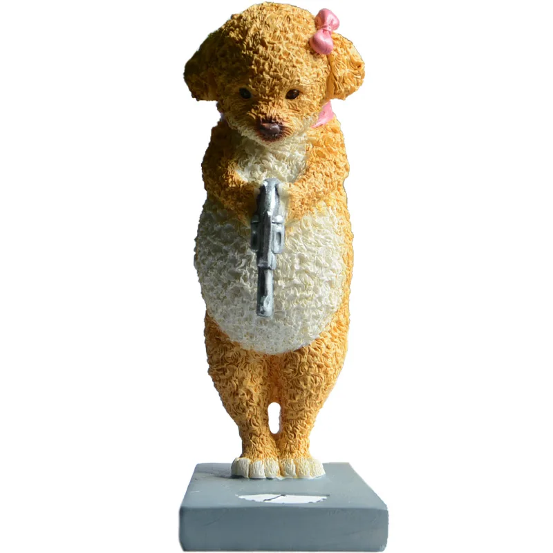 

New Puppy Decoration Personality Resin Living Room Home Send Girl Birthday Gift