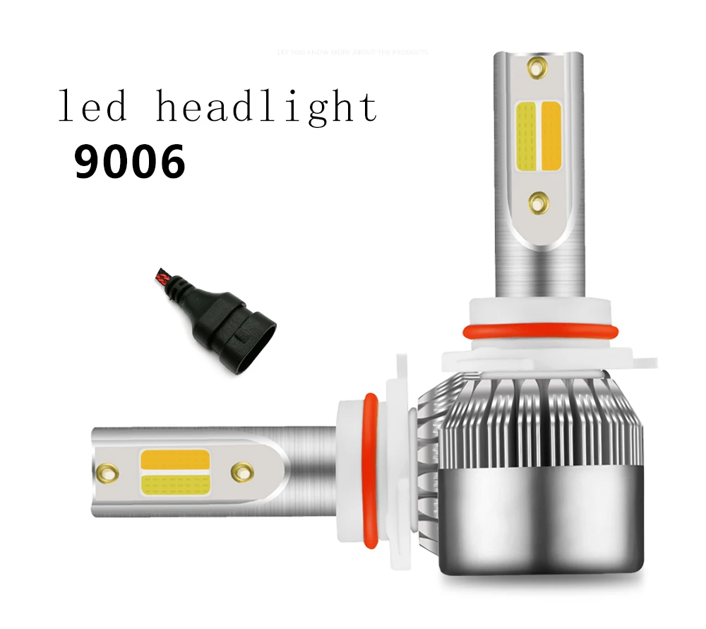 2 предмета супер яркие Автомобильные фары лампы H1 led H3 H4 H7 H1 Led 3000 К 6000 двойной Цвет фары H8 H9 H11 9005 9006 HB3 HB4 880