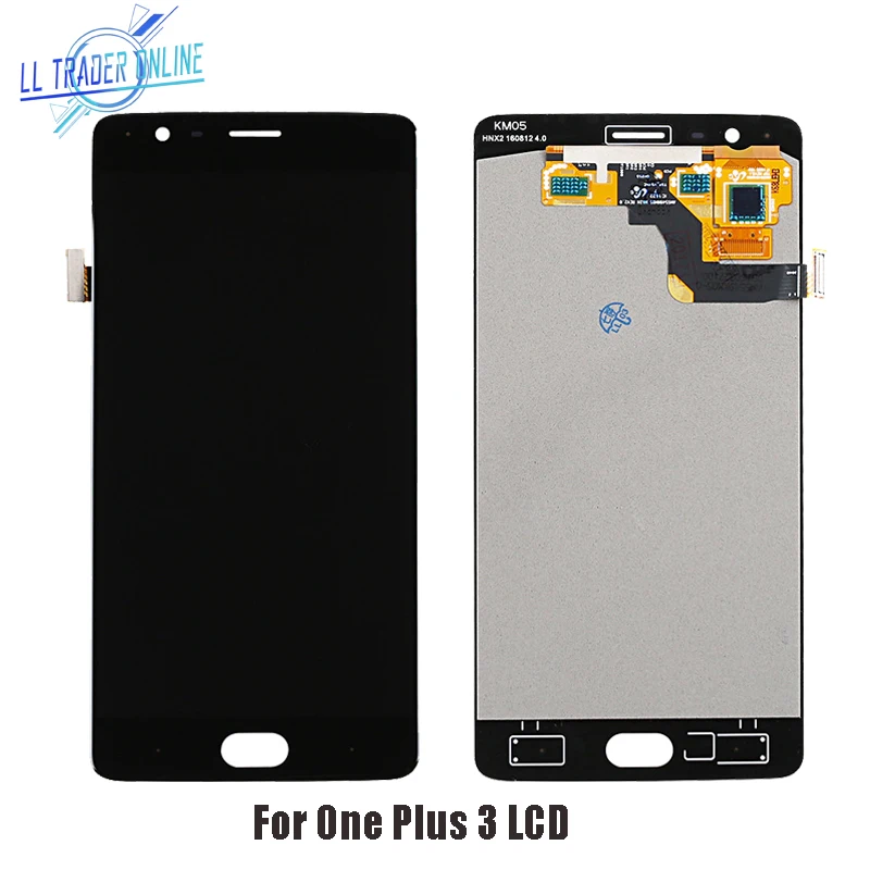 100% тест ЖК экран для замены сенсора OnePlus 3 A3000 дисплей One Plus три сенсорных сборки