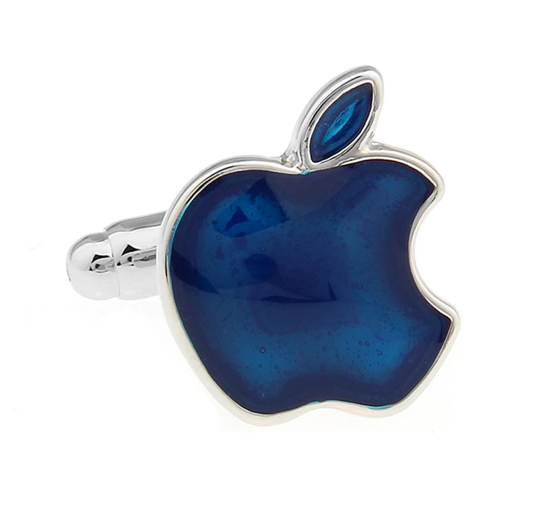 blue IGame Модные Фруктовые Запонки 3 цвета вариант Apple дизайн - Окраска металла: blue