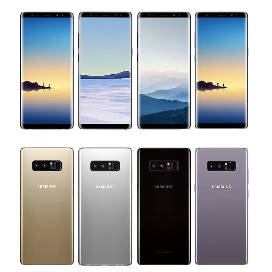 samsung Galaxy Note 8, 6,3 дюймов, четыре ядра, 6 ГБ ОЗУ, 64 Гб ПЗУ, двойная задняя камера, 12 Мп, 3300 мА/ч, разблокированный смартфон