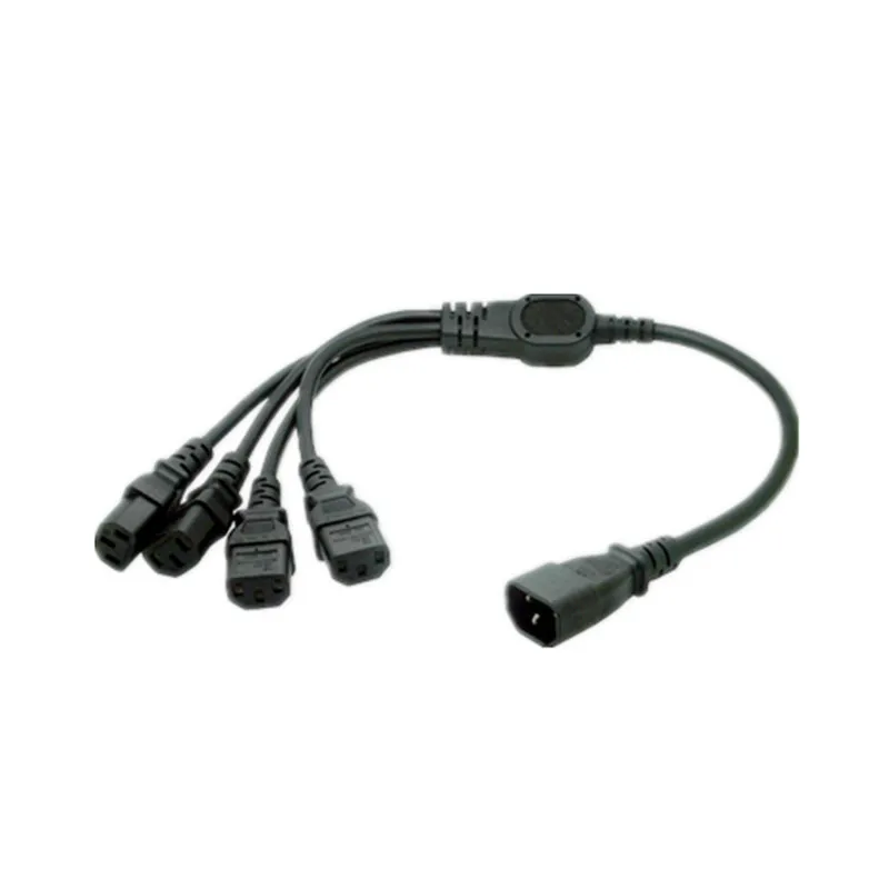 C14-4 * C13 IEC320 C14 штекер к 2 разъем Y-типа разветвитель удлинитель питания Шнур 10 А 250 В 0